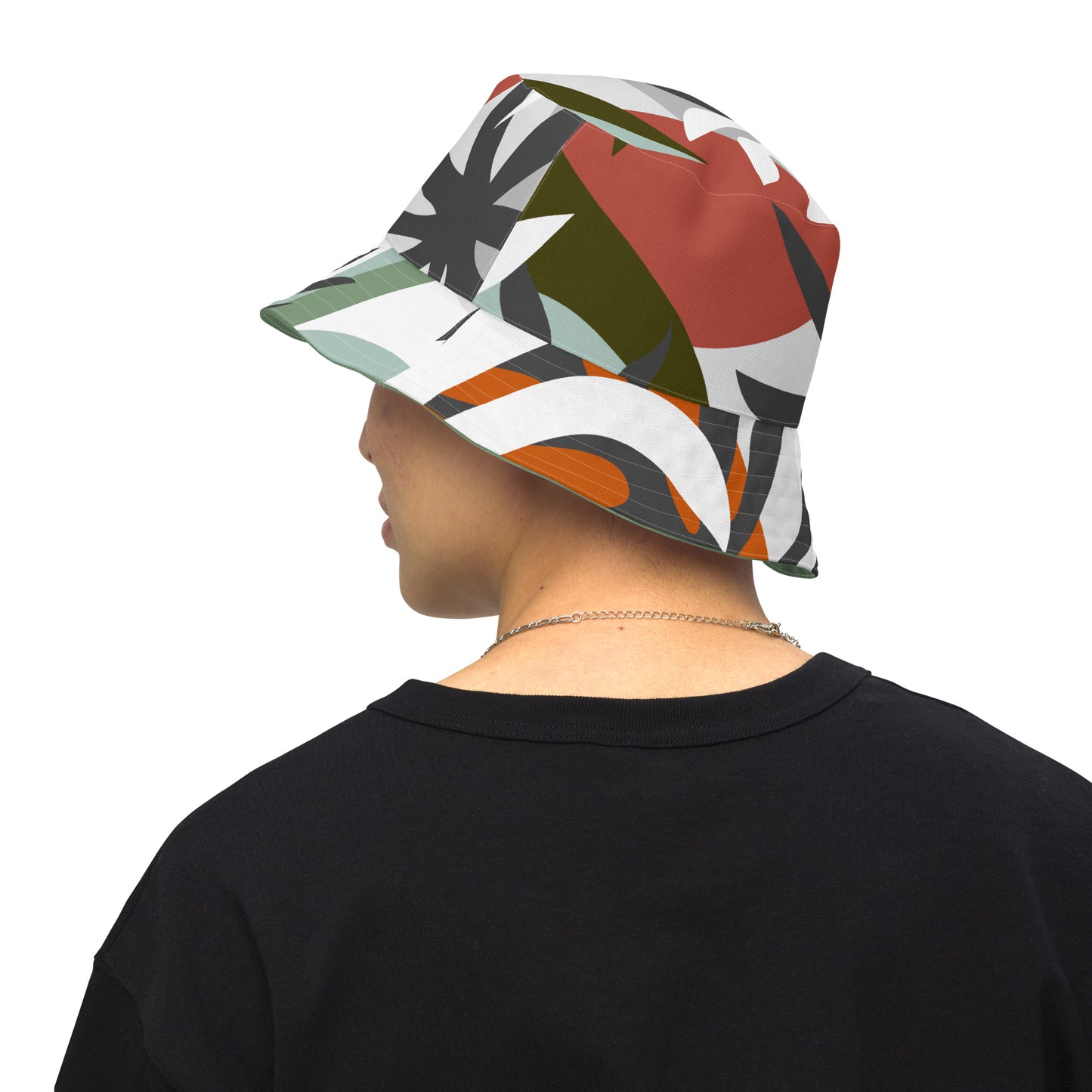 AUTUMN LEAVES REVERSIBLE BUCKET HAT