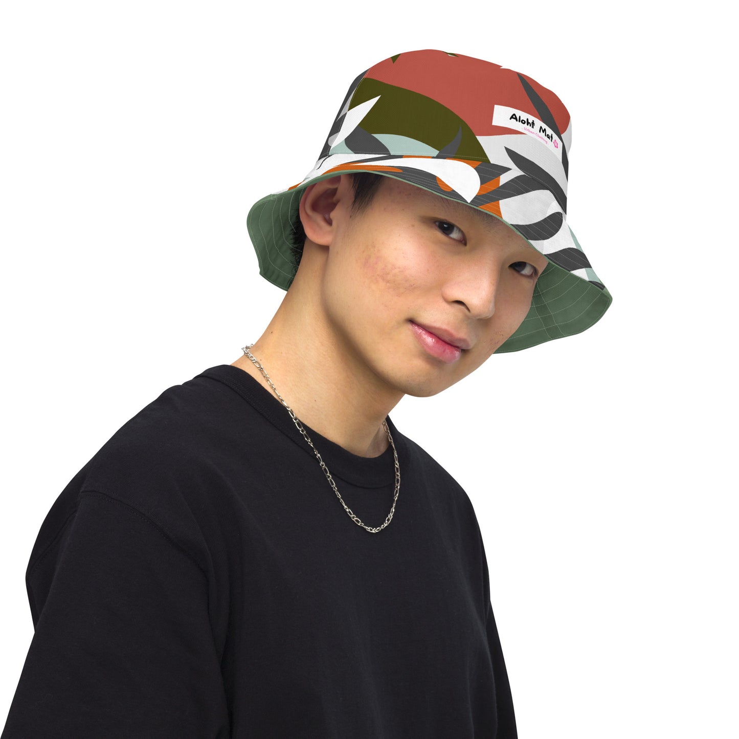 AUTUMN LEAVES REVERSIBLE BUCKET HAT