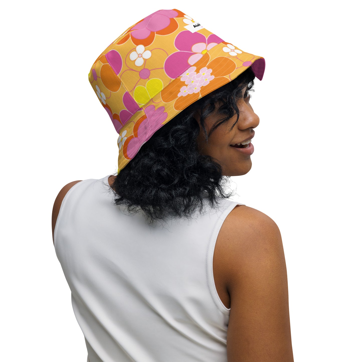 ACID FLOWERY REVERSIBLE BUCKET HAT